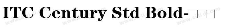 ITC Century Std Bold字体转换